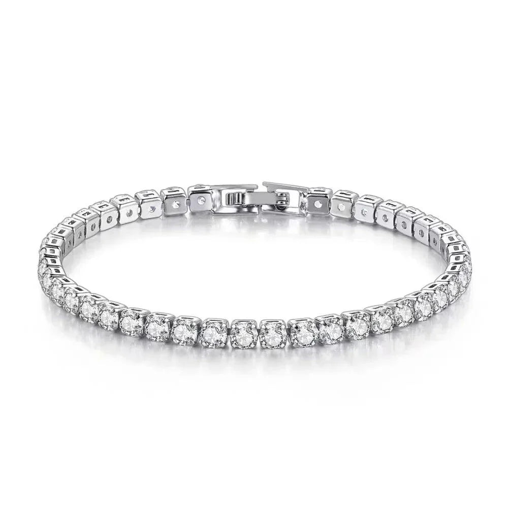 SORI STYLE S925 Sterling Silver Zirconia Tennis Ball Bracelet — main product shot