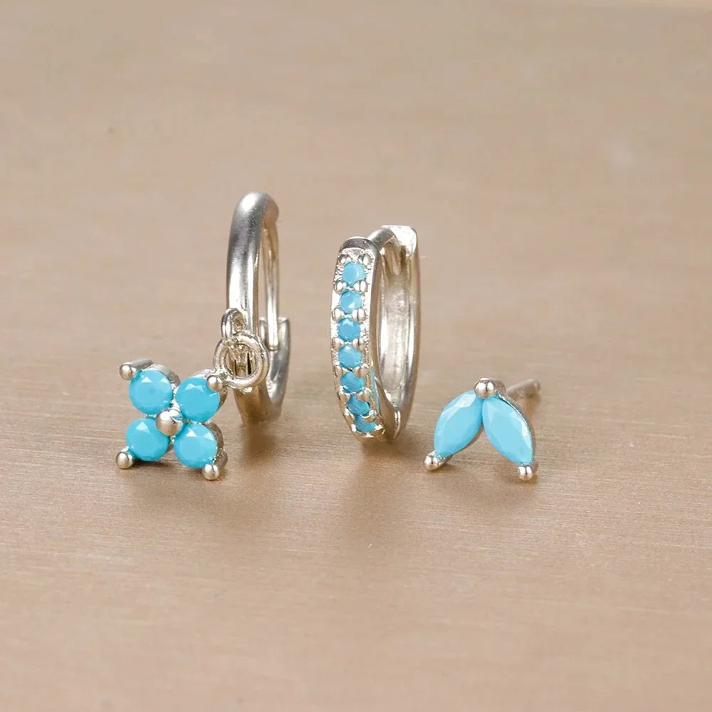 SORI STYLE 3PCS Flower Drop and Dangle Earring — packaging