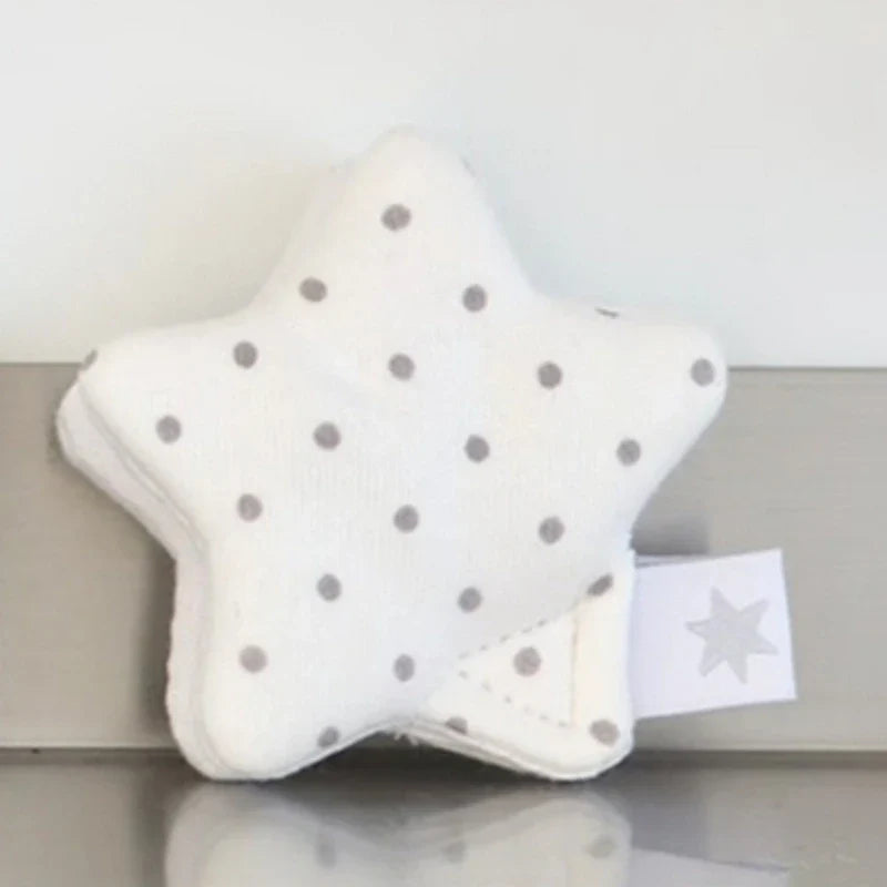 Perfecsy Y2k Japanese Earphone Decoration Accessories Handmade Fabric Star Wave Point Earphone Storage Bag Data Cable Organiz
