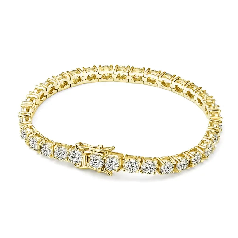 SORI STYLE S925 Sterling Silver Moissanite Tennis Bracelet — size reference
