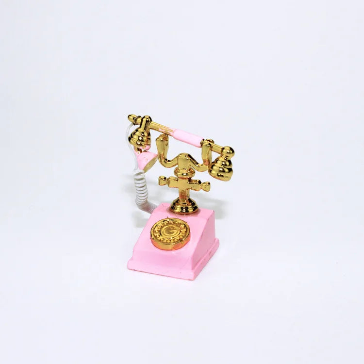 Perfecsy ZAKKA Miniatures Study Bookcase Home Decor Cute Cartoon Cat Retro Desk Gramophone Ornament Crafts Dollhouse Accessor
