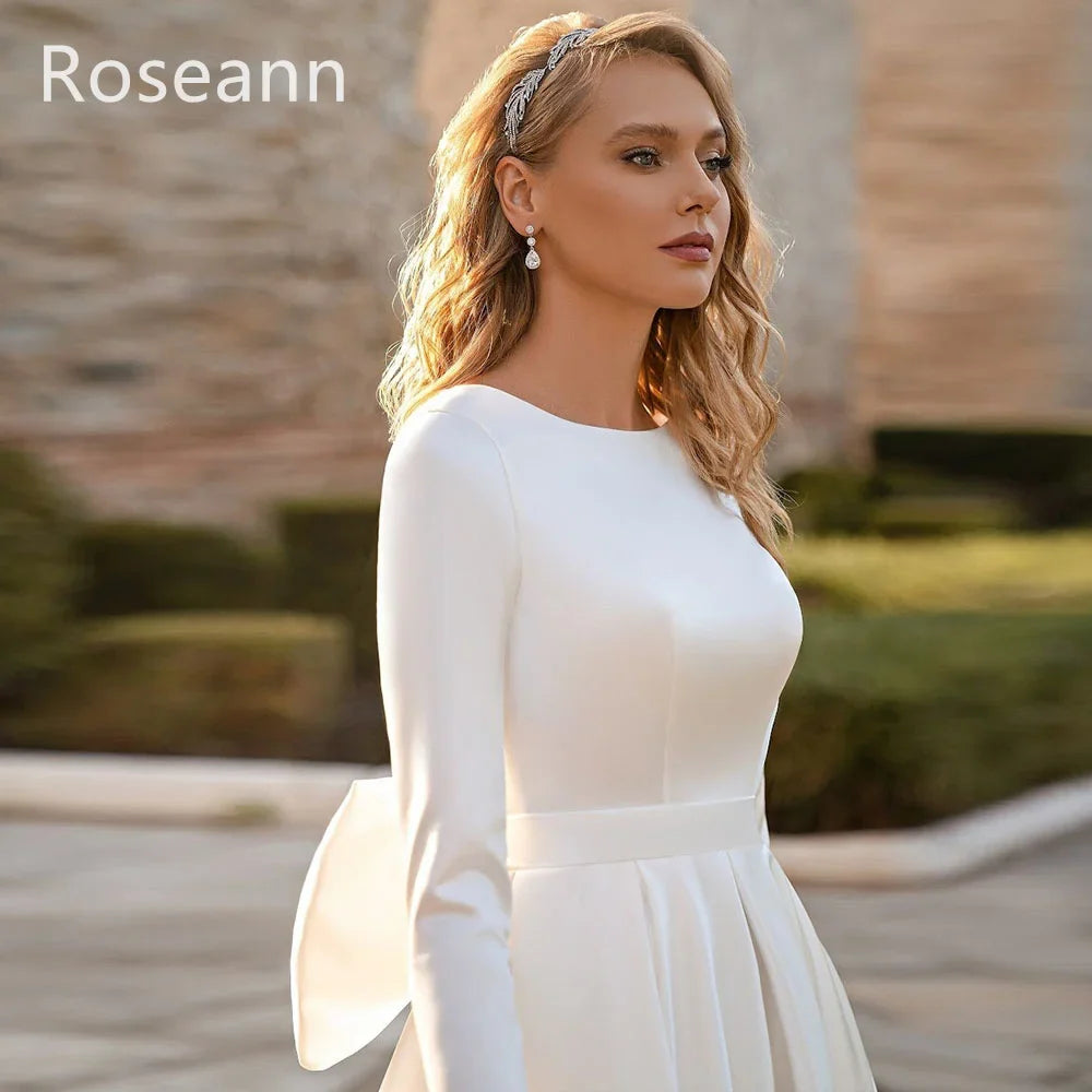 Envy NYC Envy NYC Julia A-line Ivory Satin Wedding Dress — product category context