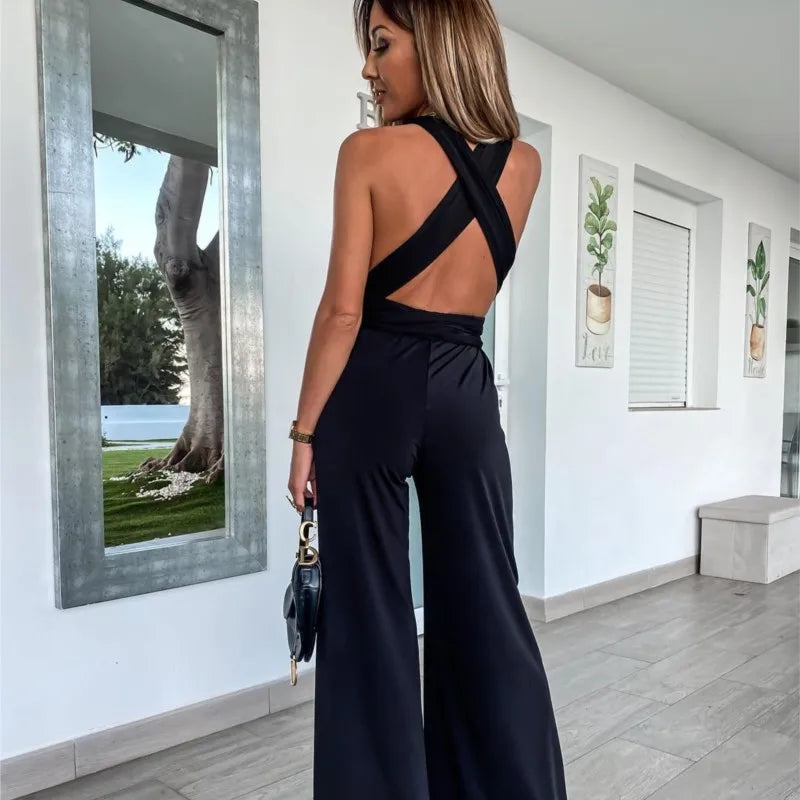 Envy NYC Envy NYC Madison High Waist Wide Leg Jumpsuit — product category context