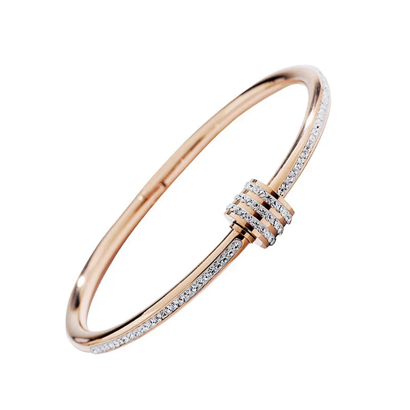Envy NYC Envy NYC Designer 18K Titanium Steel Bracelet — detail shot 6