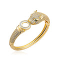 Envy NYC Envy NYC Cubic Zirconia Leopard Bangle Bracelet — detail shot 7