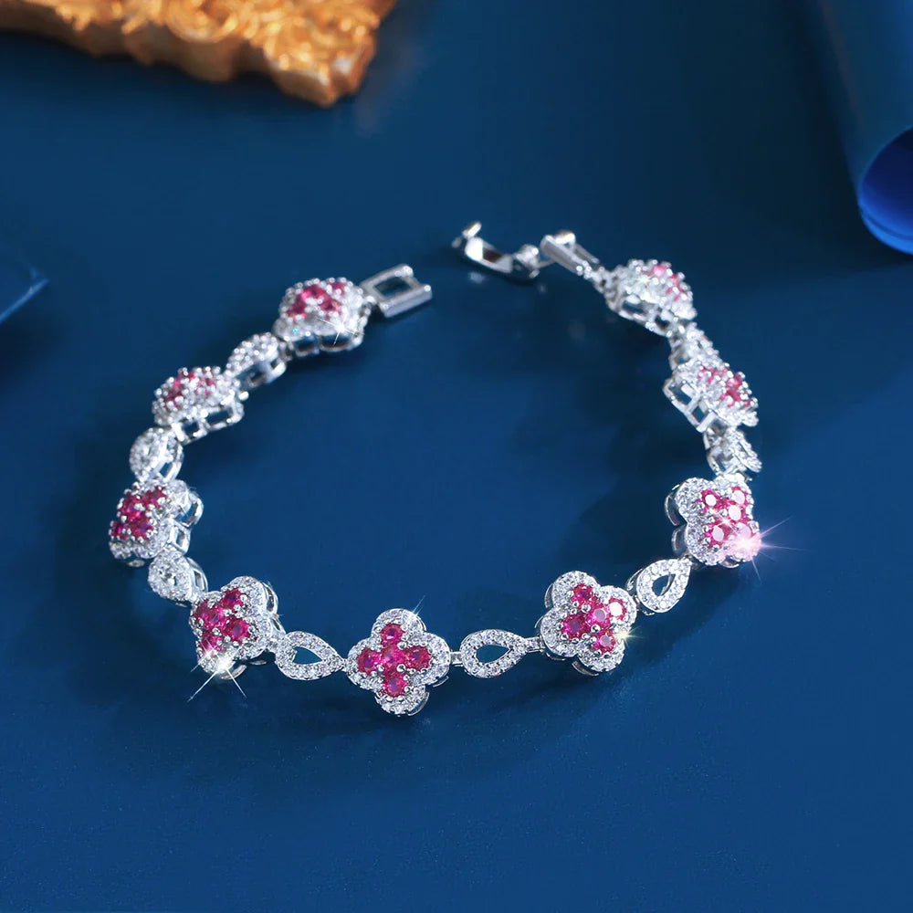 MyClosetAid Flower Shape Bracelet for Women — alternative angle