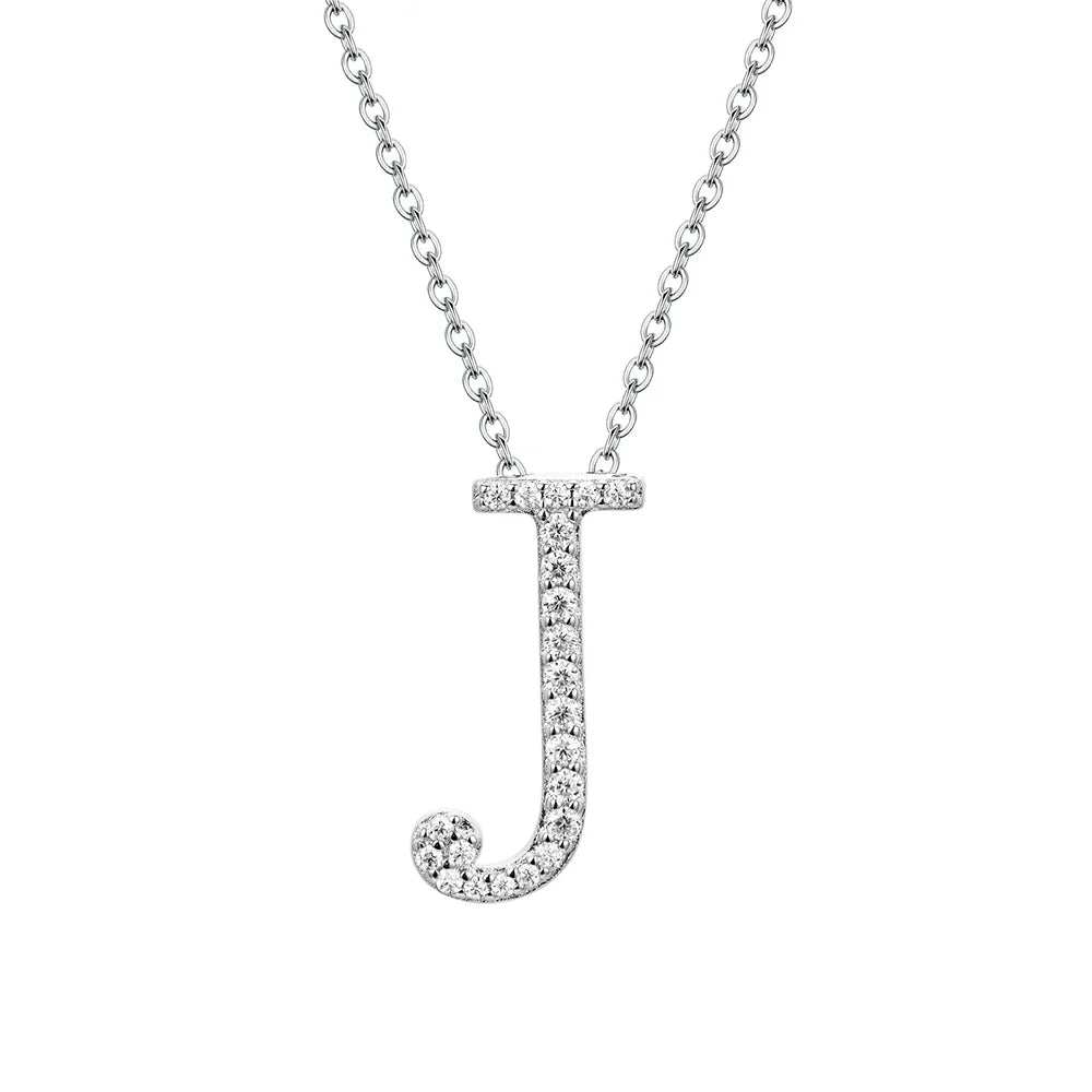 VVS1 D Moissanite Letters Pendant Necklace