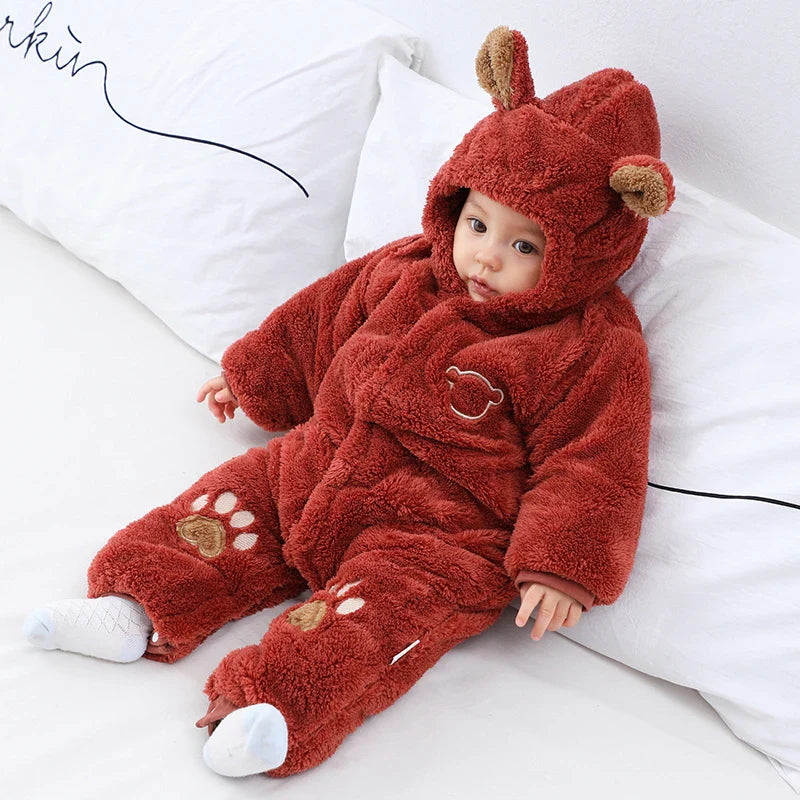 SORI STYLE Winter Hooded Baby Romper with Cute Ears — packaging