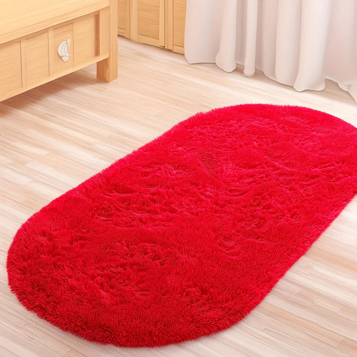 Perfecsy VIKAMA Grey Dense Silk Carpet Winter Warm Carpet Bedroom Bedside Rugs Living Room Sofa Carpet  Long Hair Soft Floor 