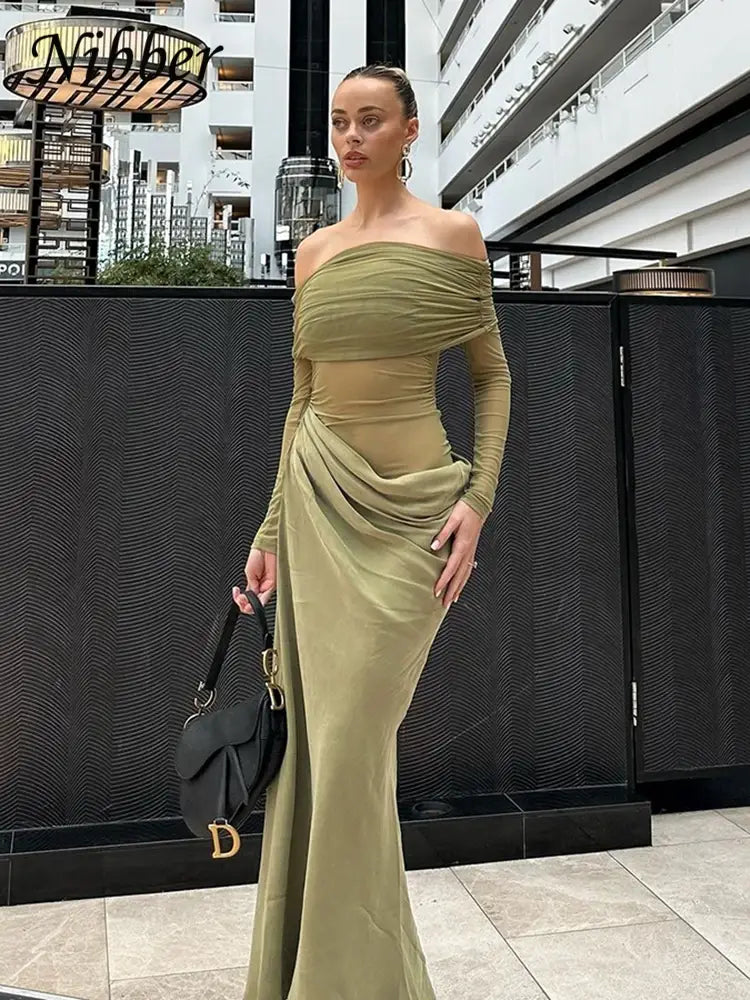 MyClosetAid Elegant Mesh Dress — main product shot