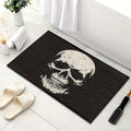 Perfecsy VIKAMA Halloween Horror Skull Carpet Door Mat Living Room Carpet Rug For Bedroom Black Floor Mat Anti-Fouling Dirt-R