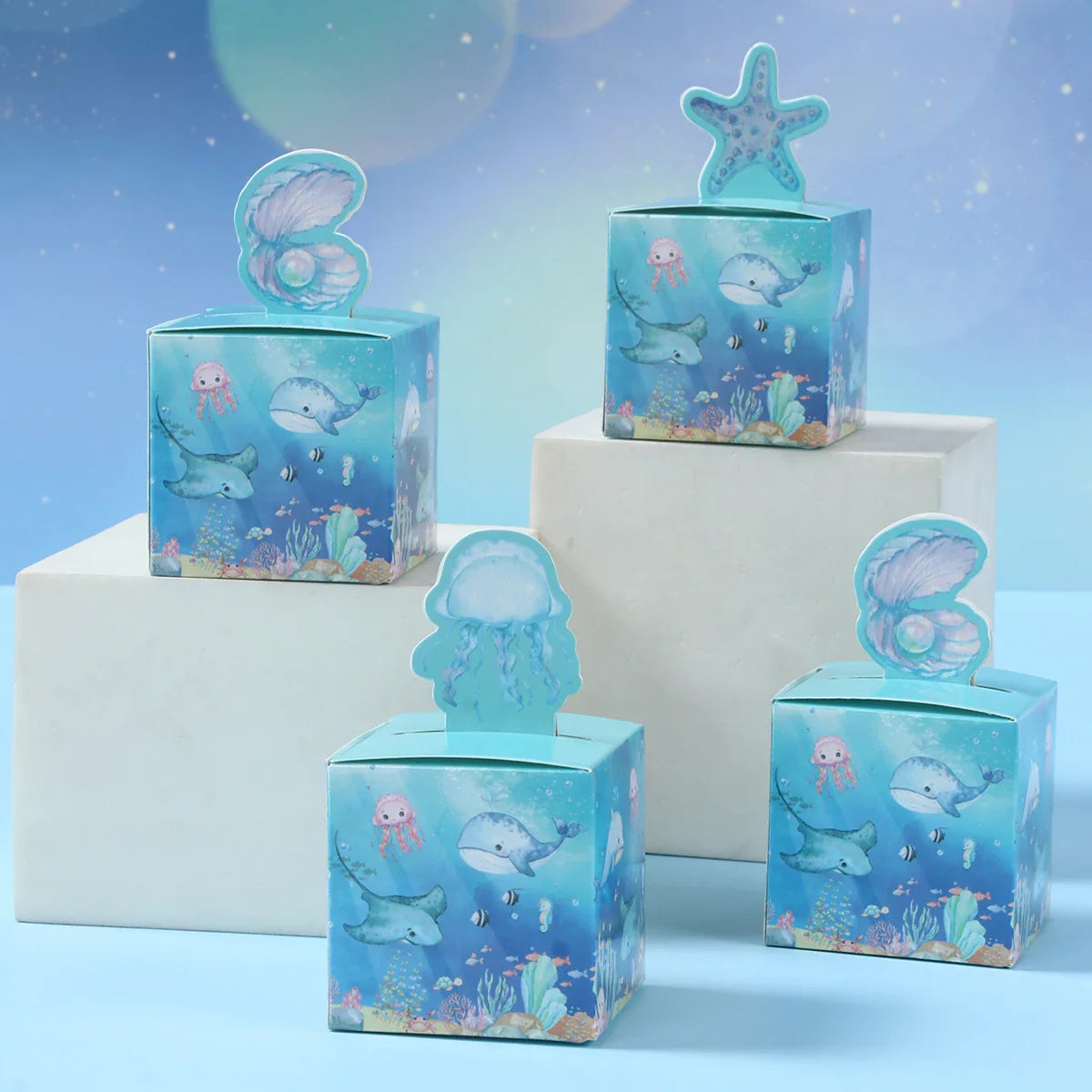 Perfecsy Under The Sea Summer Ocean Theme Birthday Party Decor Kids Boy Background Cute Dolphin Starfish Decoration Event Ban