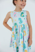 Mila & Rose ® Seahorse Swirl Tank Twirl Dress — main product shot