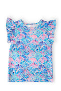 Mila & Rose ® Seaside Shells S/S Ruffle Tee — main product shot