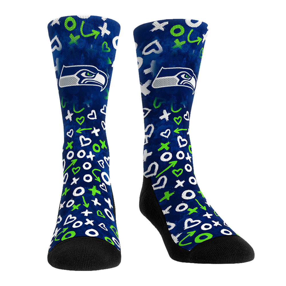 Rock 'Em Socks Rock 'Em Socks Seattle Seahawks - Valentine's Day Hearts — main product shot
