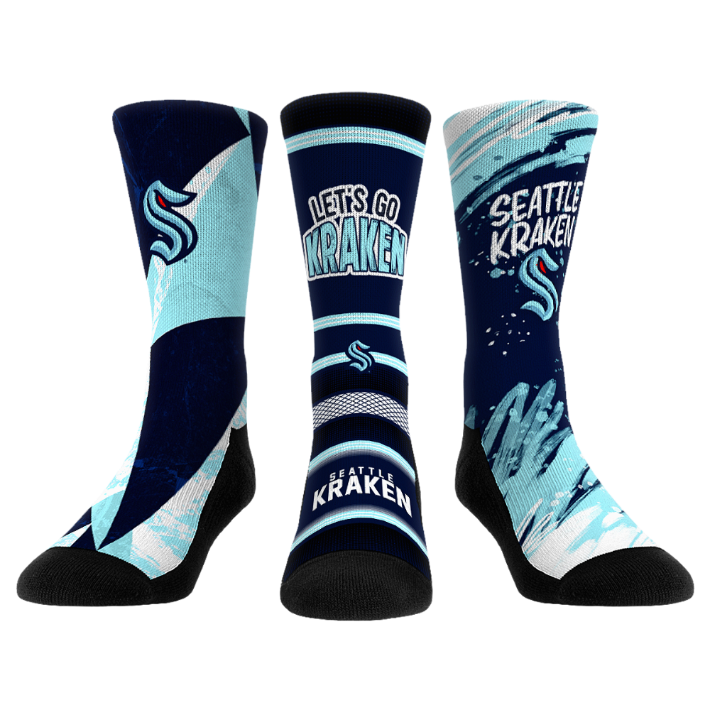 Rock 'Em Socks Rock 'Em Socks Seattle Kraken - Power Play 3-Pack — main product shot