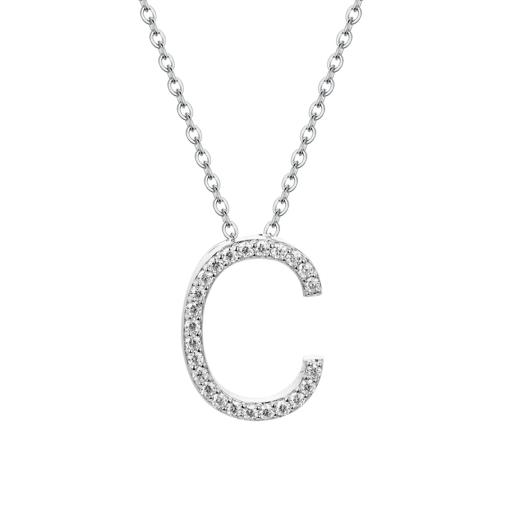 SORI STYLE VVS1 D Moissanite Letters Pendant Necklace for Women — lifestyle context