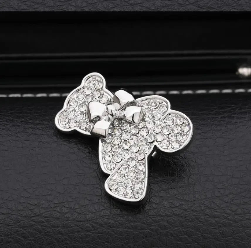 Envy NYC Croissant Brooch Plated Metal
