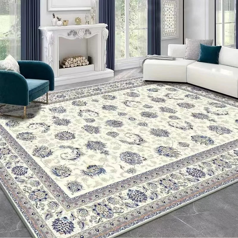 Perfecsy VIKAMA Boho Luxury Carpet Crystal Velvet Bedroom Living Room Mat Home Decor Vintage Exotic Modern Minimalist Large A