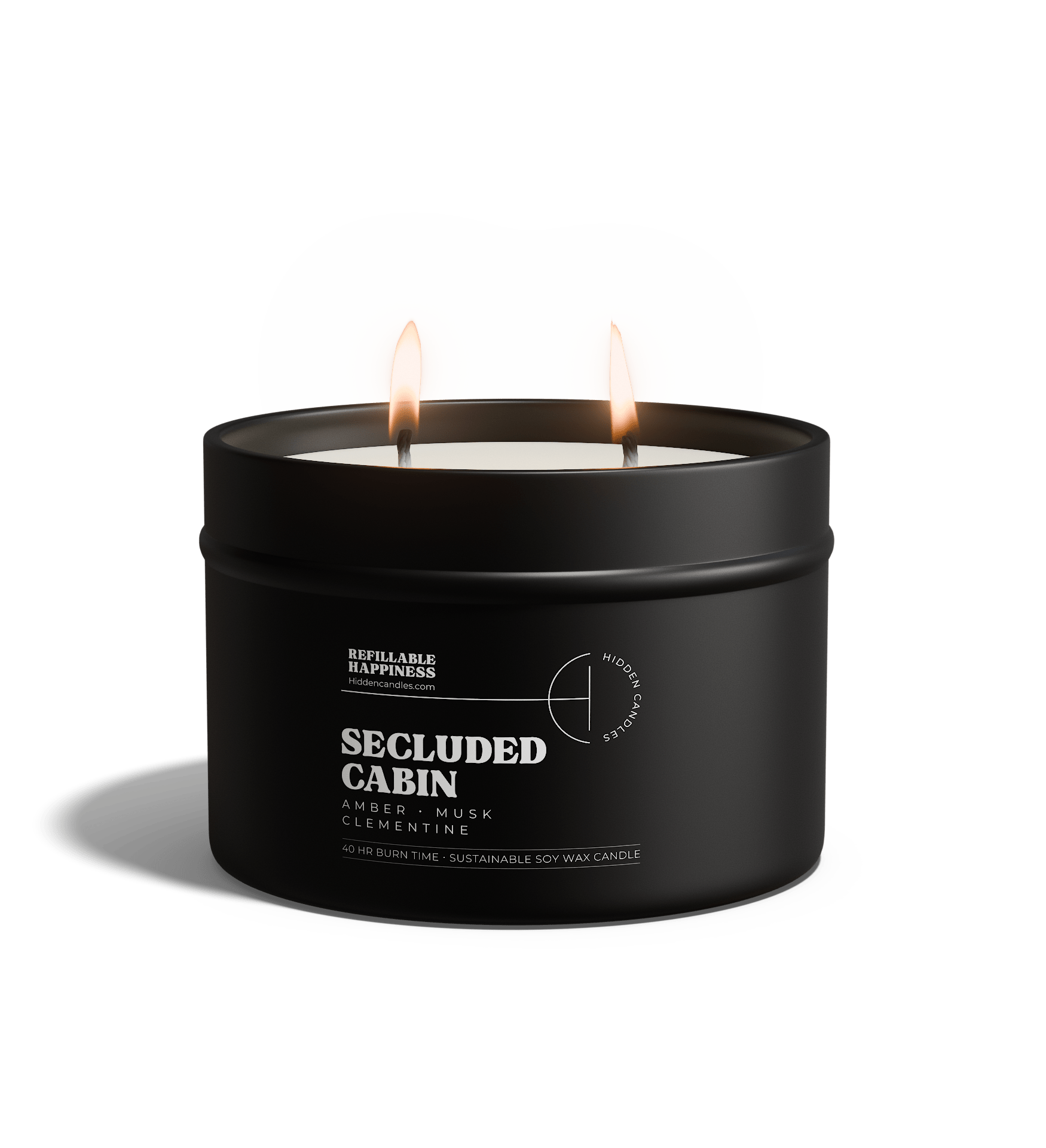 Secluded Cabin Candle 10.6 oz – Bergamot, Cedarwood & Smoked Amber – Hidden Candles, view 6