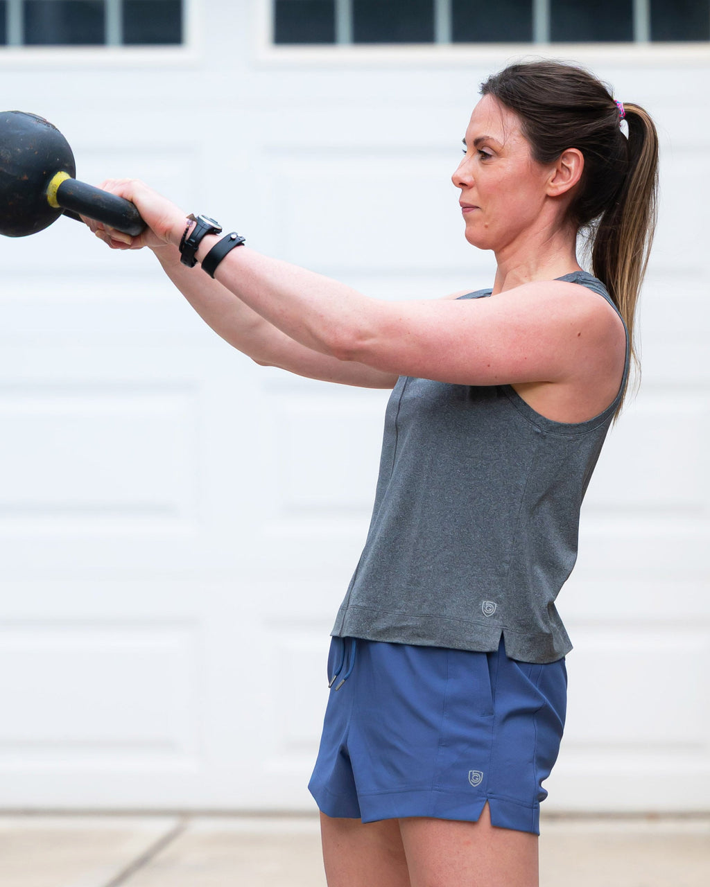 Goal Five Indie 2.0 Women's Sport Shorts — flat-lay composition