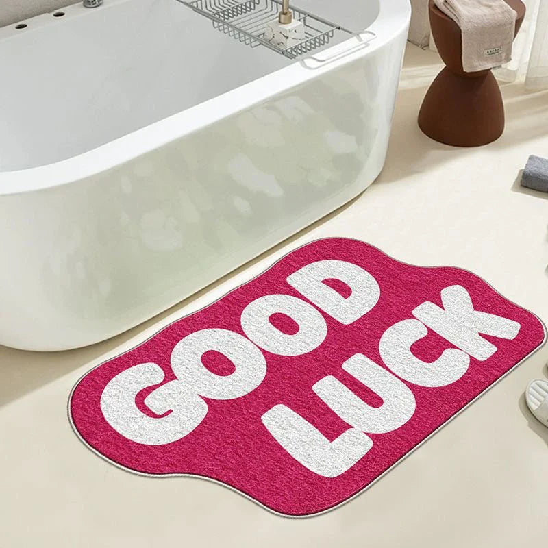 Perfecsy VIKAMAins English Dopamine Imitation Cashmere Carpet Home Decoration Cooling Washable Entryway Carpet Bedroom Door M