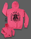 Luckless Outfitters Seduce & Destroy Hoodie — detail close-up
