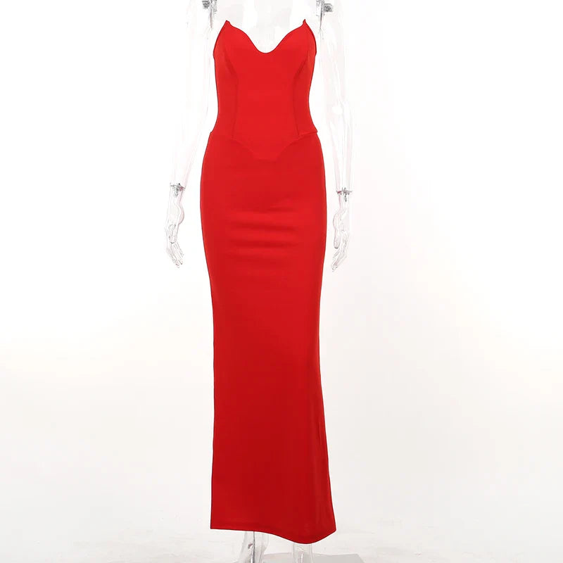 Envy NYC Envy NYC Pristine Corset Maxi Dress — product category context