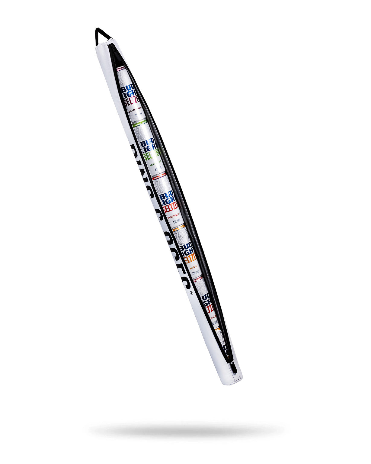Pins and Aces Seltzer Sleeve - White — main product shot