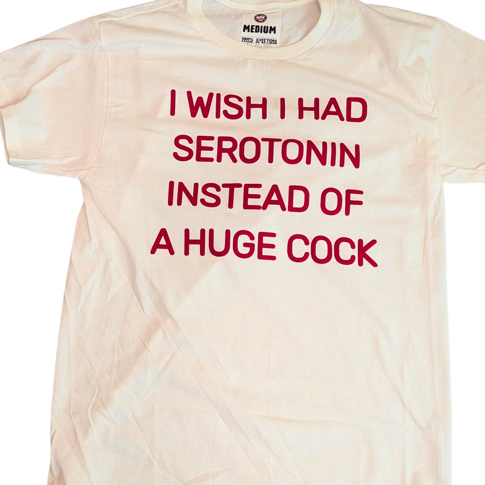 Hustle City Clothing Serotonin Streetwear Graphic T-Shirt — detail close-up
