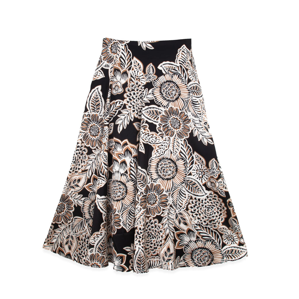 profile-nyc FLORAL PRINTED SLIP SKIRT — side view