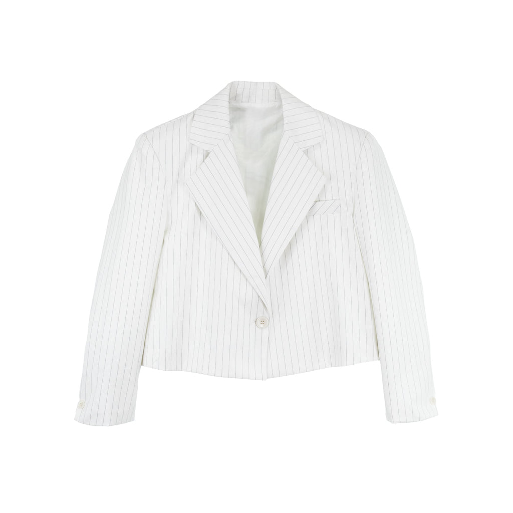 profile-nyc PINSTRIPE BLAZER — lifestyle context