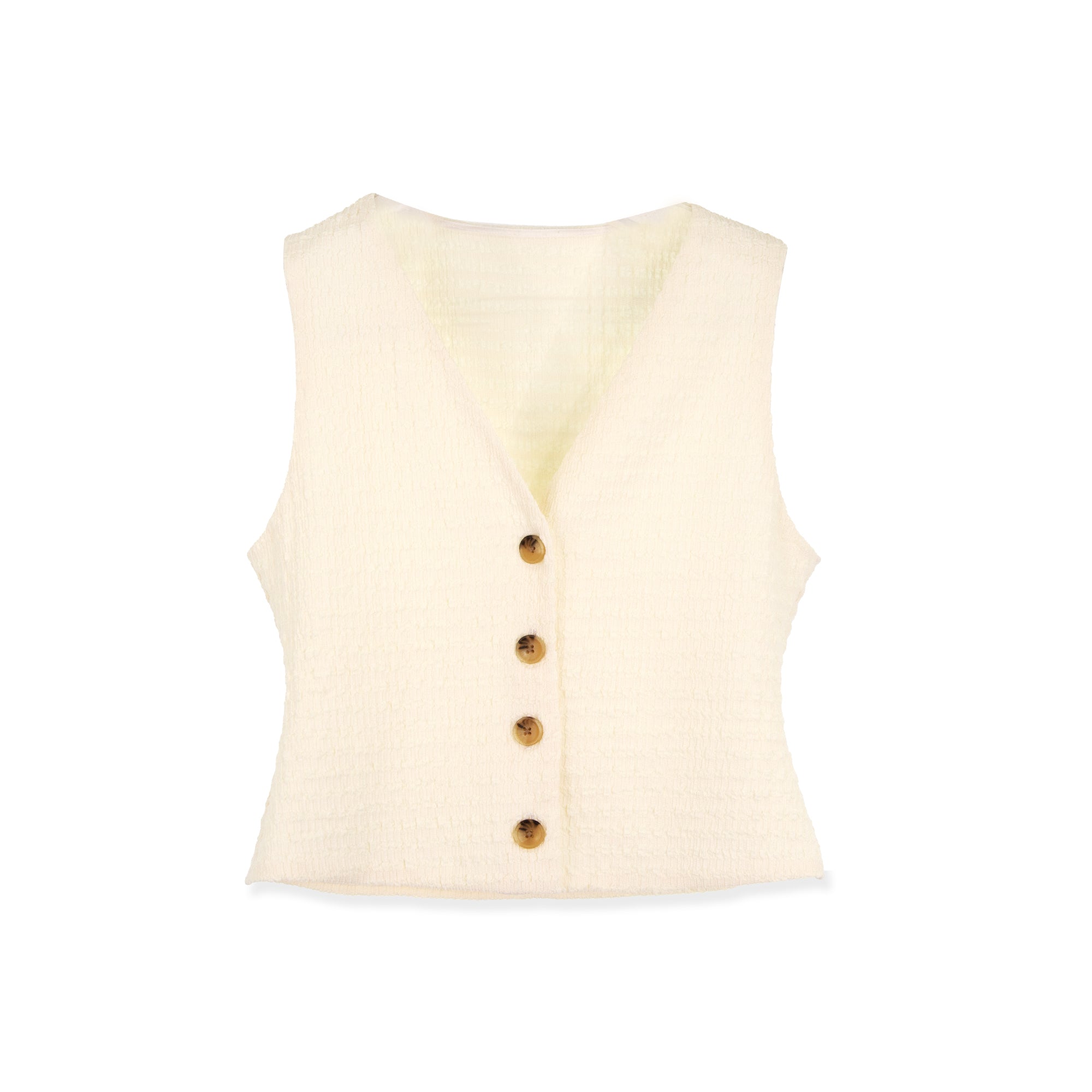 profile-nyc CRINKLE CREAM VEST — lifestyle context
