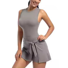 Cloud Hide Women's Tennis Skort Dress with Built-In Shorts