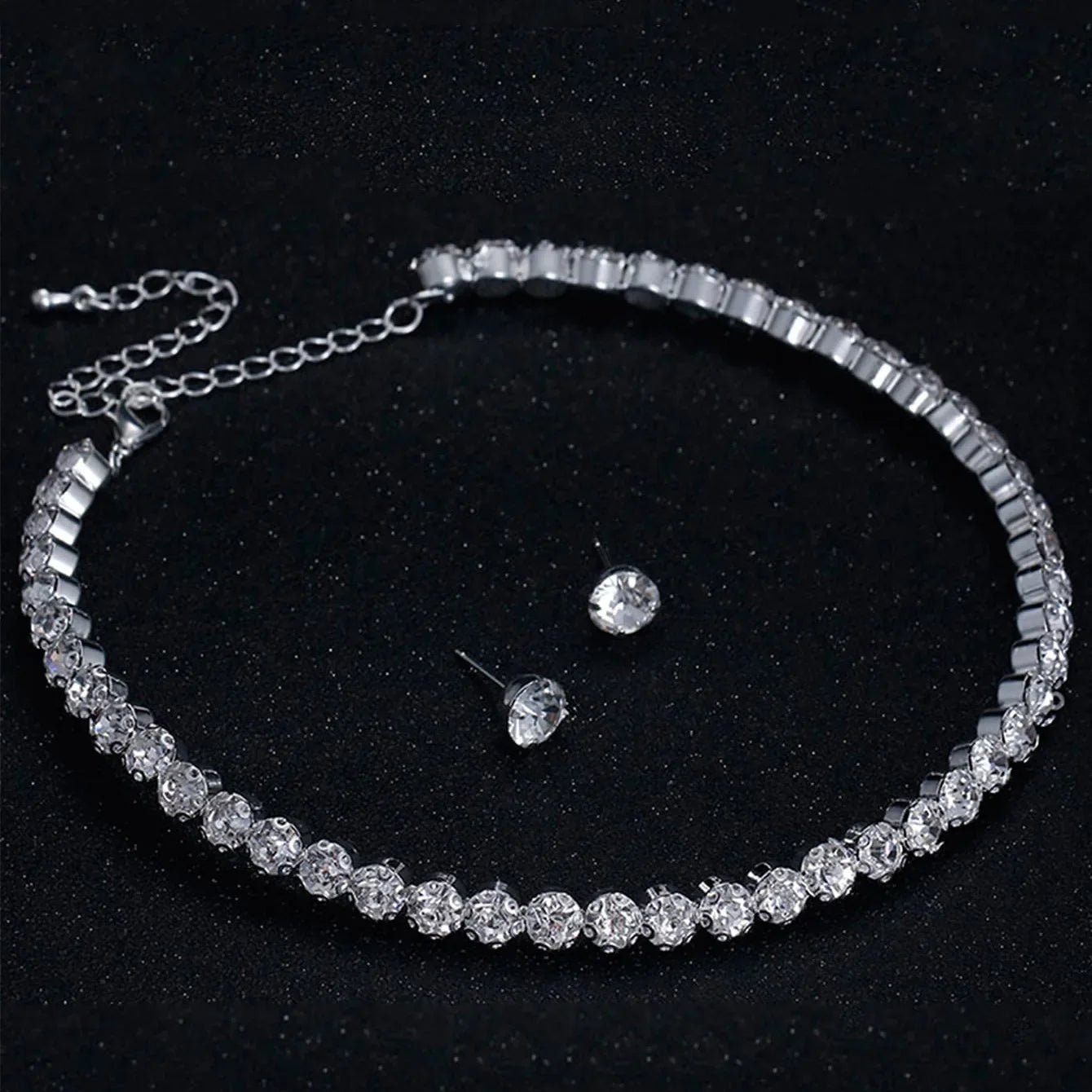 Envy NYC Envy NYC LUX Round Crystal Jewelry Set — product category context