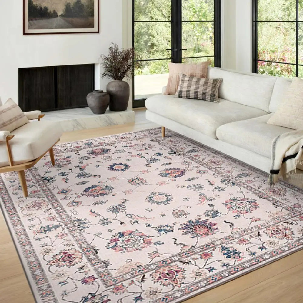 Perfecsy VIKAMA Boho Luxury Carpet Crystal Velvet Bedroom Living Room Mat Home Decor Vintage Exotic Modern Minimalist Large A