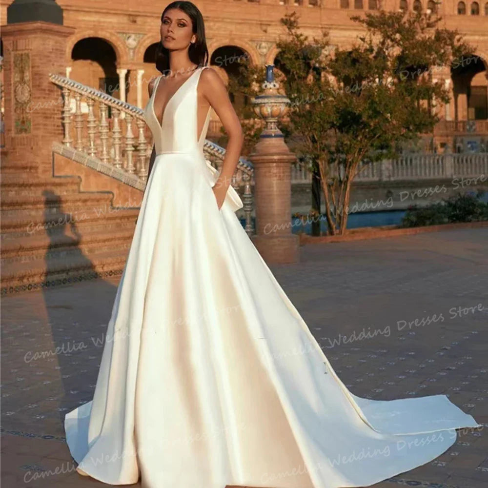 Envy NYC Envy NYC Bridal Satin Wedding Dress — product category context