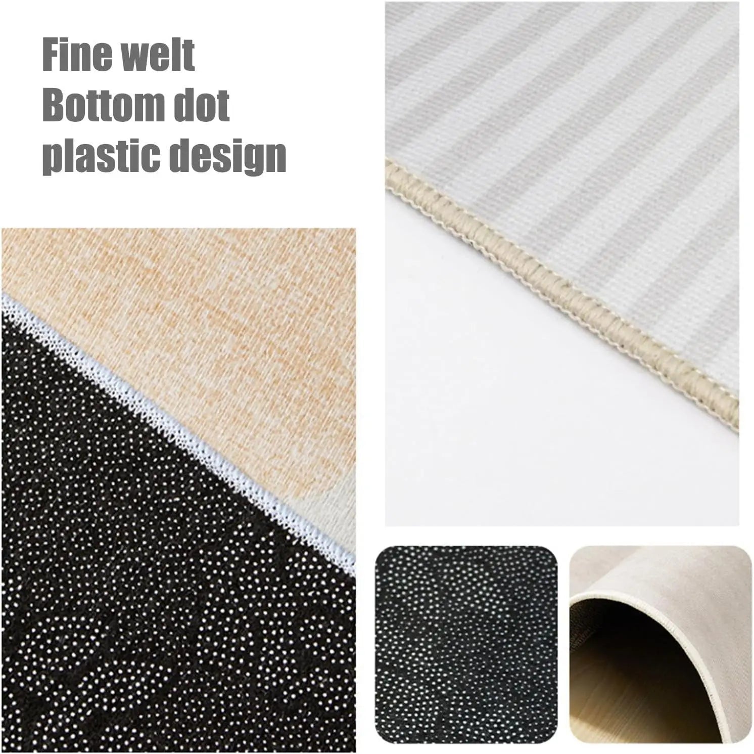 Perfecsy VIKAMA Halloween Autumn Door Mat Thanksgiving Welcome Mat Indoor/Outdoor Anti-Slip Carpet Home Decoration — detail c