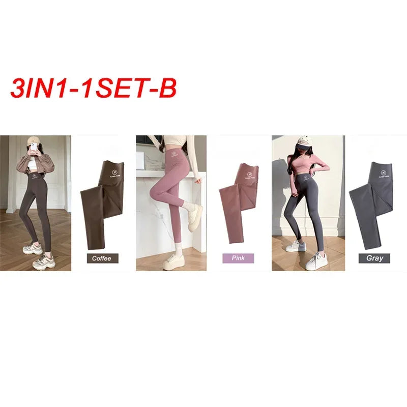 M-XL Shark pants women wear spring  autumn winter thin high-waisted belly lift hip yoga tights small feet black leggings