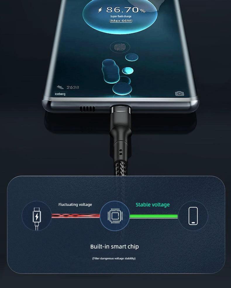 Double-Headed Typec Data Cable Mobile Phone Computer Car Universal Male-to-Male CTOC Flash Charging Cable 2 M Long Fast Charging