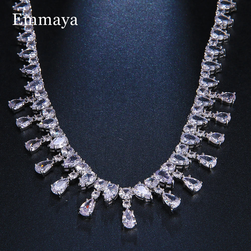 Envy NYC Envy NYC Exquisite Cubic Zircon Necklace — Envy NYC branding close-up