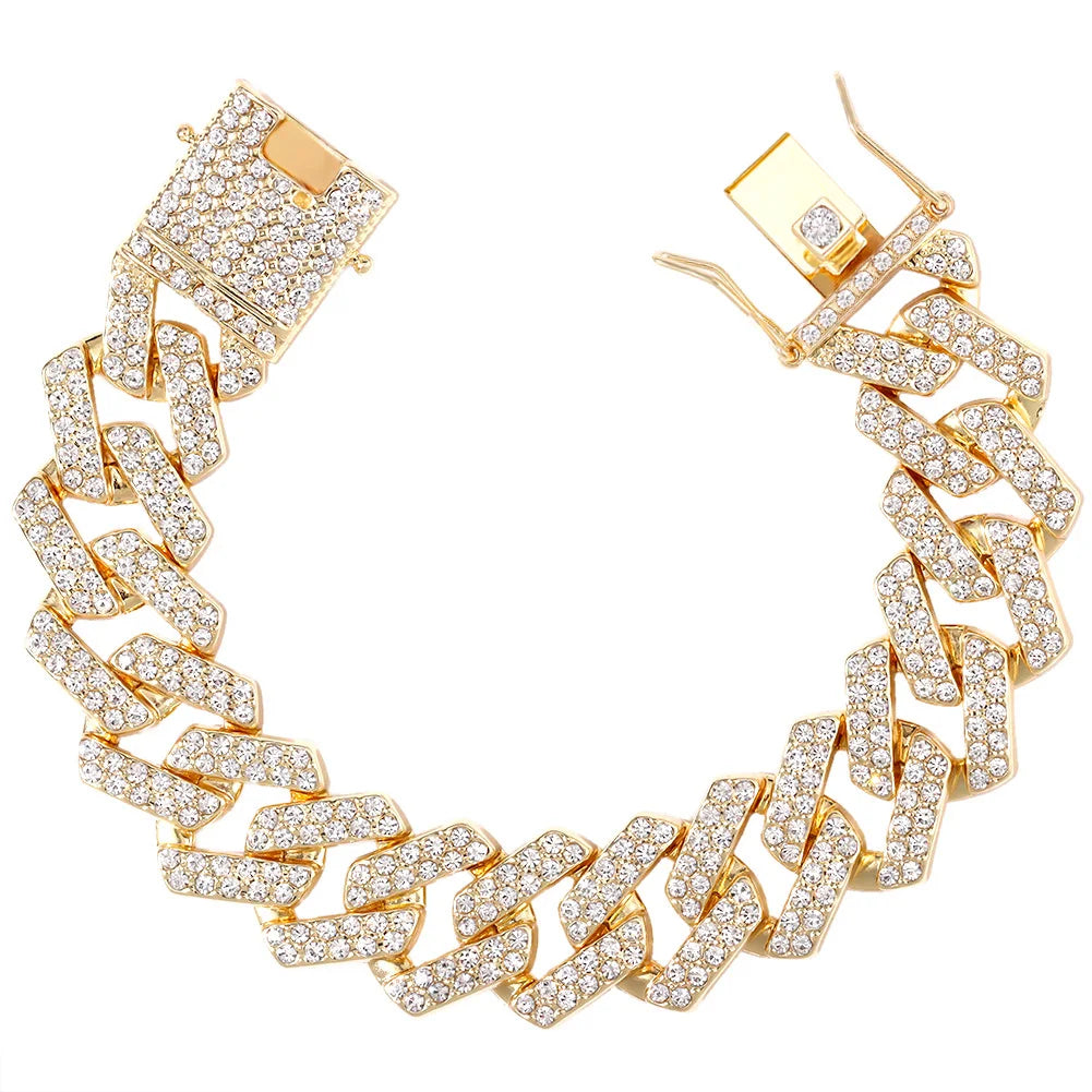 SORI STYLE 14MM Cuban Link Chain Bracelet — alternative angle