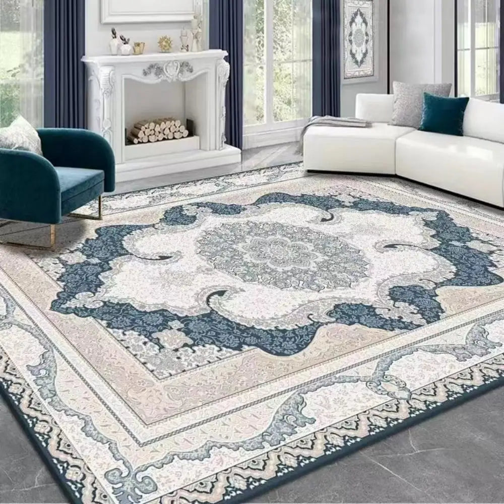 Perfecsy VIKAMA Boho Luxury Carpet Crystal Velvet Bedroom Living Room Mat Home Decor Vintage Exotic Modern Minimalist Large A