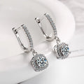 SORI STYLE 2CT Moissanite Huggie Hoop Earring — main product shot