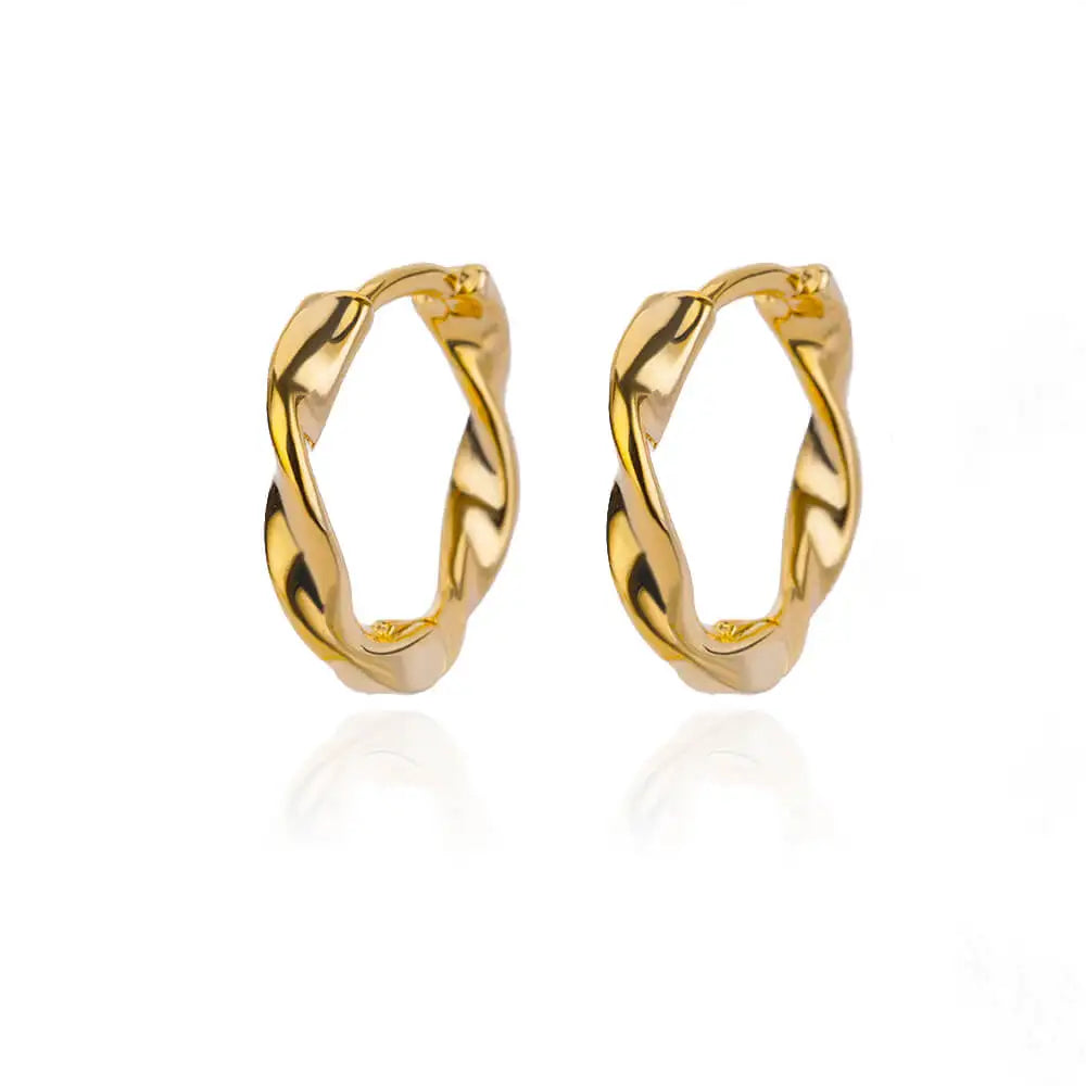 SORI STYLE Minimalist Star Hoop Earrings for Everyday Elegance — fabric or material detail