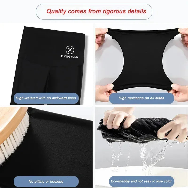 M-XL Shark pants women wear spring  autumn winter thin high-waisted belly lift hip yoga tights small feet black leggings