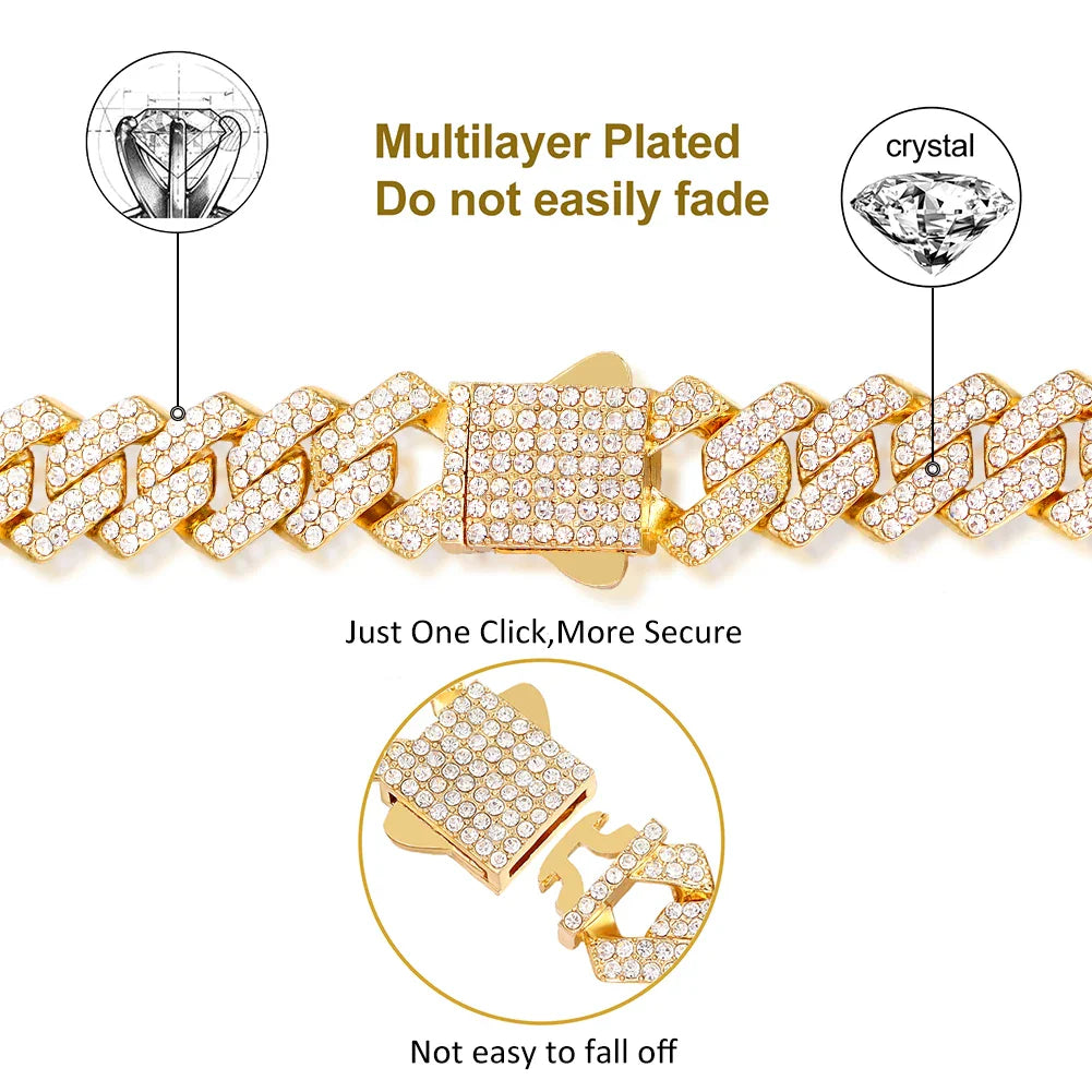 SORI STYLE 14MM Cuban Link Chain Bracelet — lifestyle context