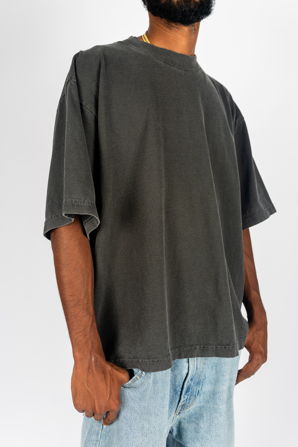 Superline Garment Dye Drop Shoulder Shirt — color detail