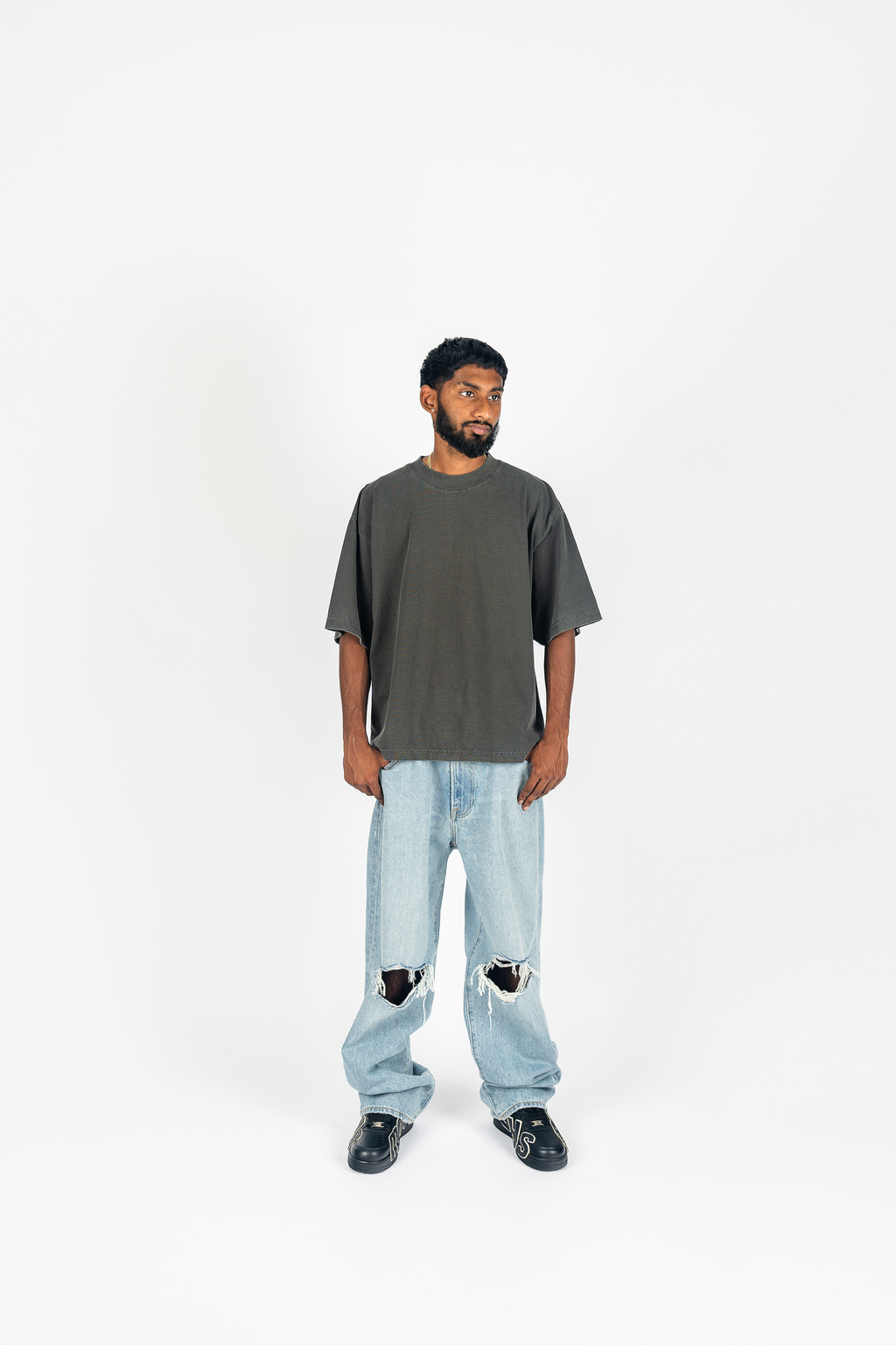 Superline Garment Dye Drop Shoulder Shirt — packaging