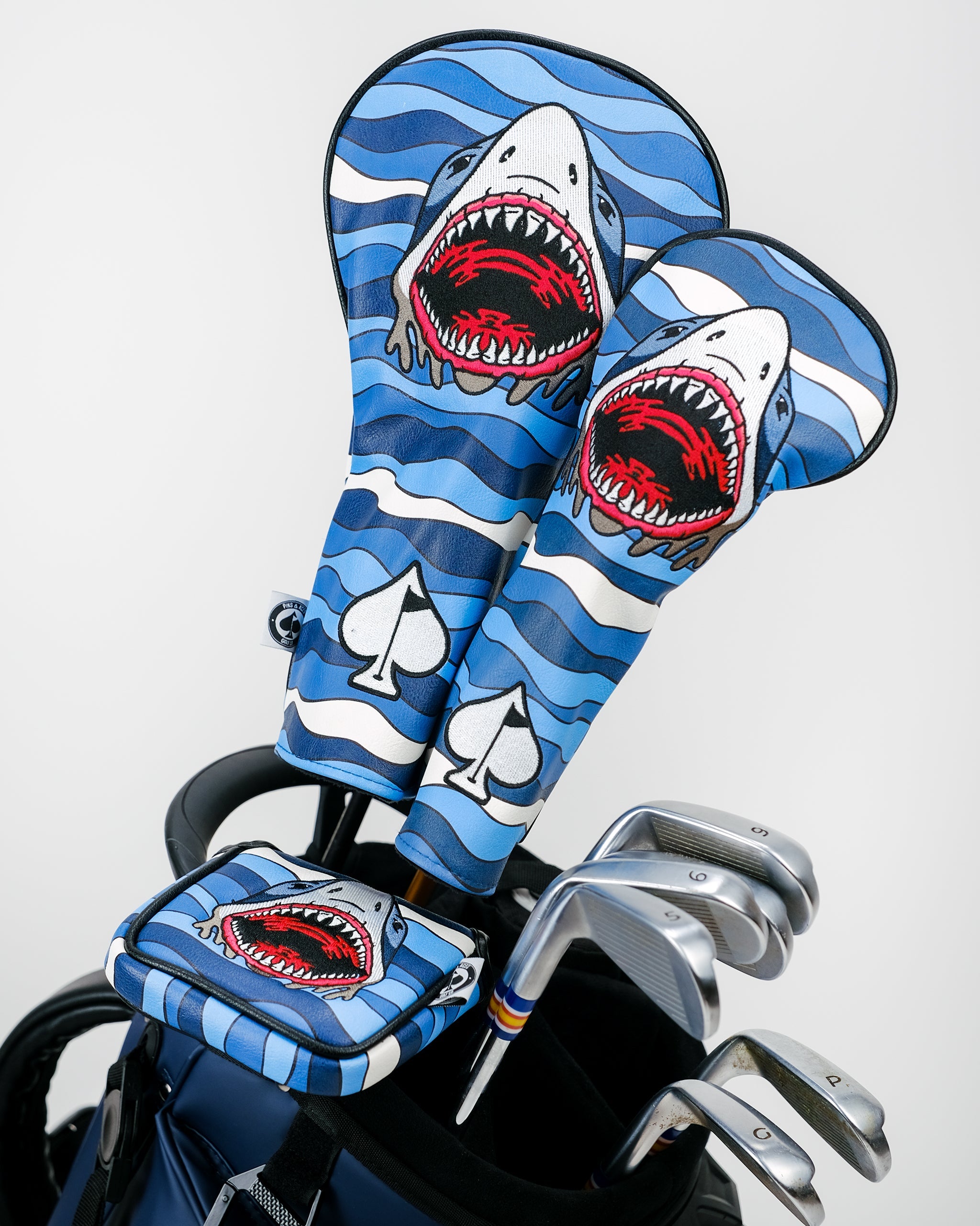 Shark Attack Driver Cover – Pins and Aces, view 10